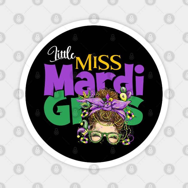 Little Miss Mardi Gras Magnet by Etopix